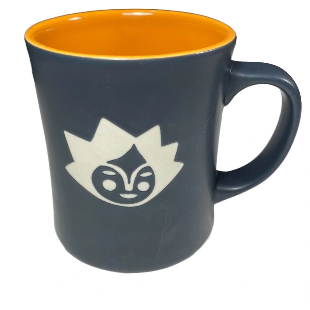 2011 STARBUCKS Kenya Mermaid Black Etched Sun Face Coffee Tea Mug, Bonus Bag